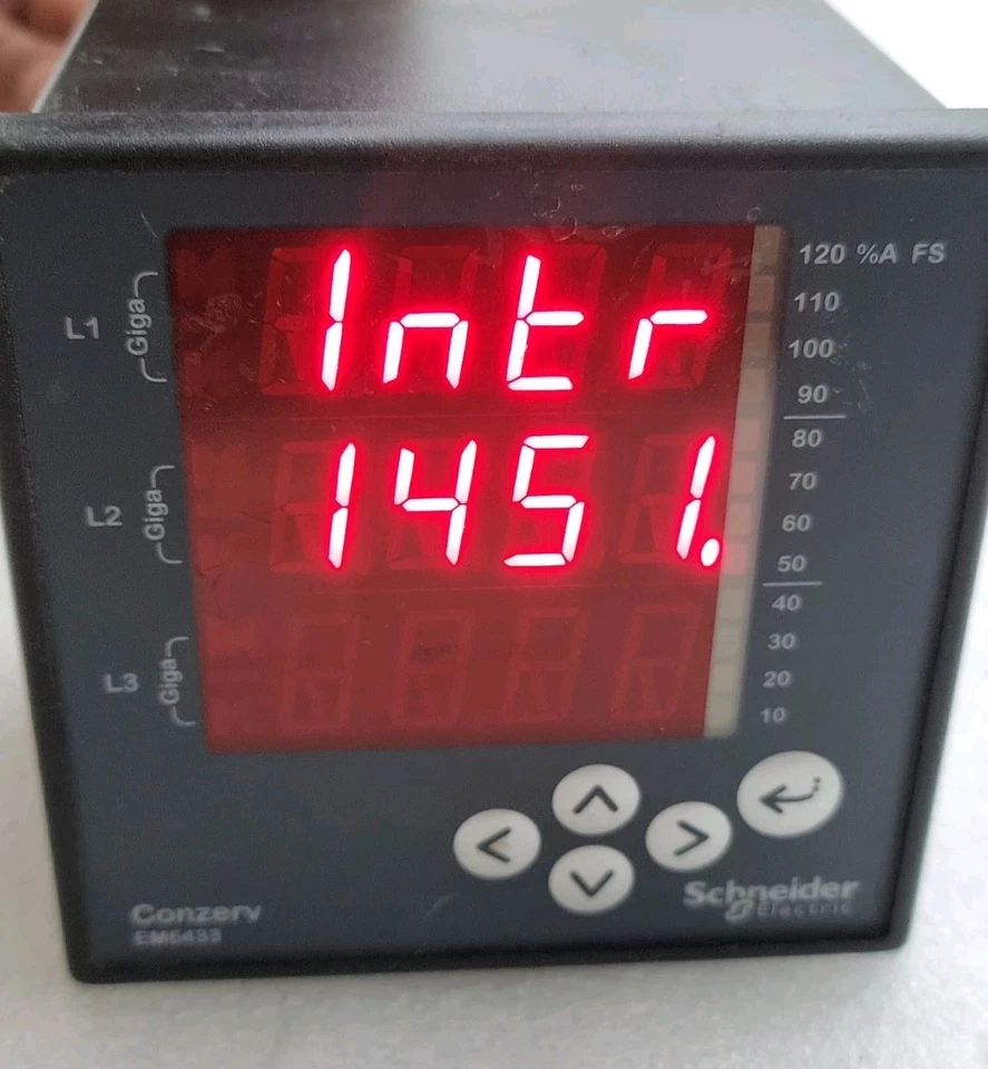 Used Working Schneider Electric Conzerv EM6433 Energy Meter EM6433 Free Ship